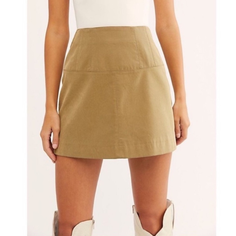 Free People Days in the Sun Suede Skirt